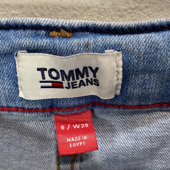 Tommy Hilfiger jeans straight high rise distressed patched - Picture 2 of 11